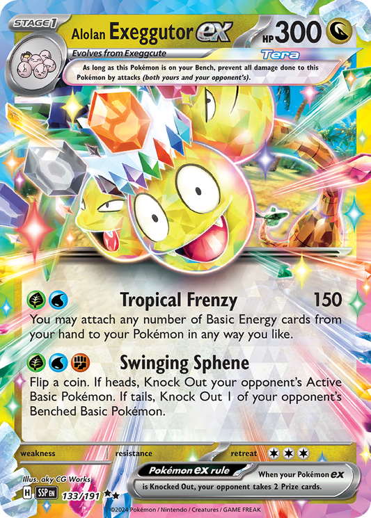 Alolan Exeggutor ex - 133/191 - Surging Sparks