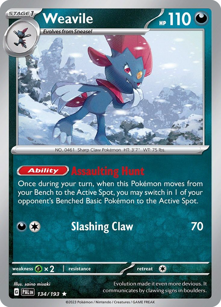 Weavile - 134/193 - Paldea Evolved