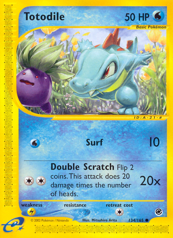 Totodile - 134/165 - Expedition Base Set