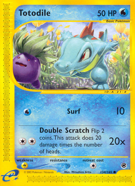 Totodile - 134/165 - Expedition Base Set