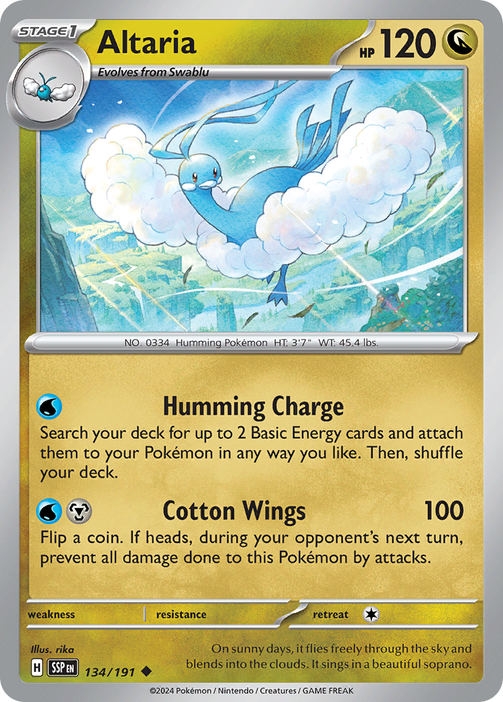 Altaria - 134/191 - Surging Sparks