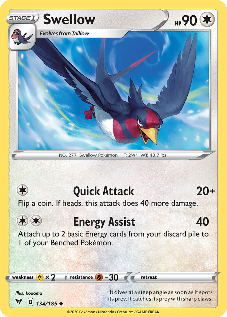 Swellow - 134/185 - Vivid Voltage