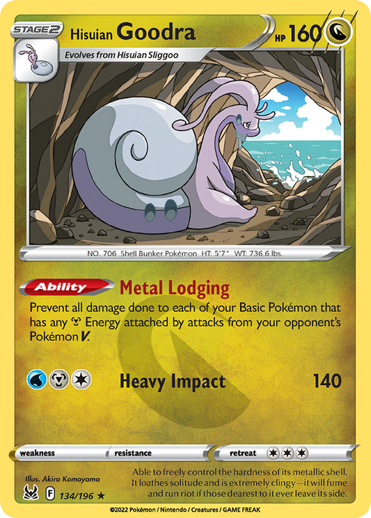 Hisuian Goodra - 134/196 - Lost Origin