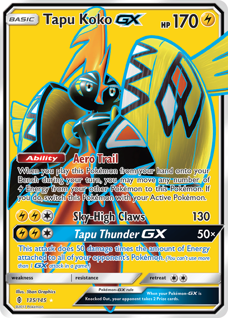 Tapu Koko-GX - 135/145 - Guardians Rising