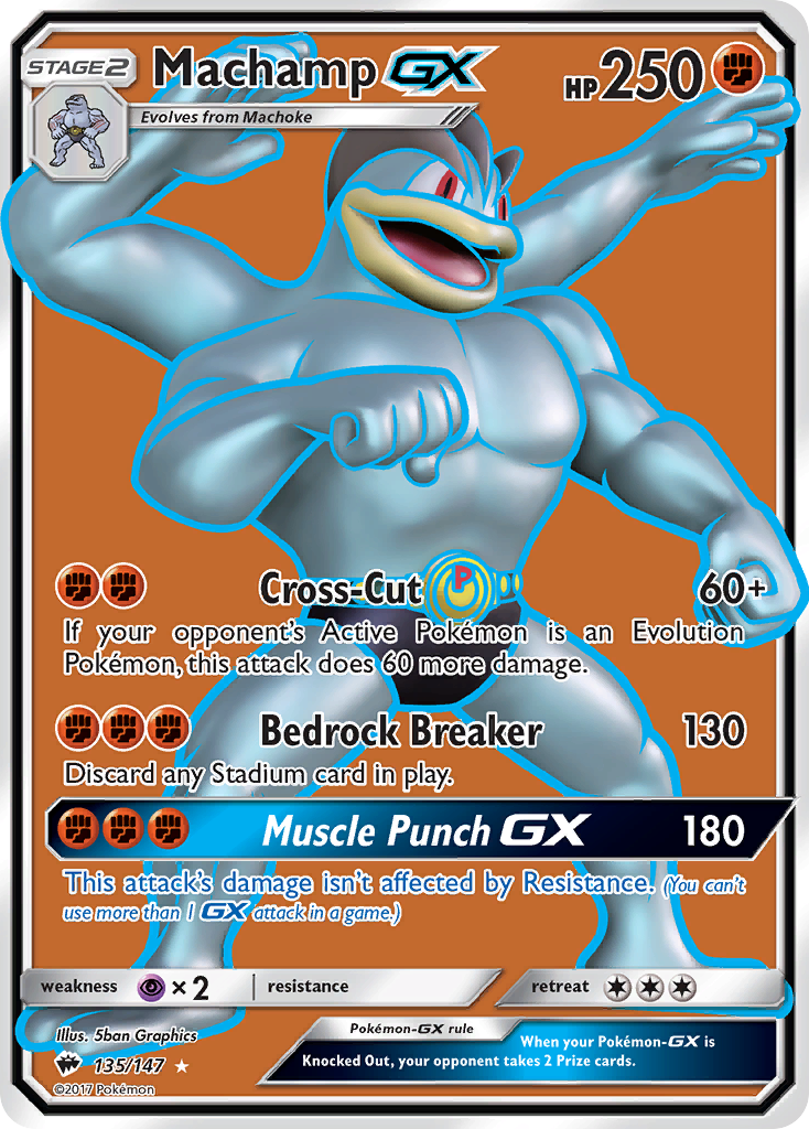 Machamp-GX - 135/147 - Burning Shadows