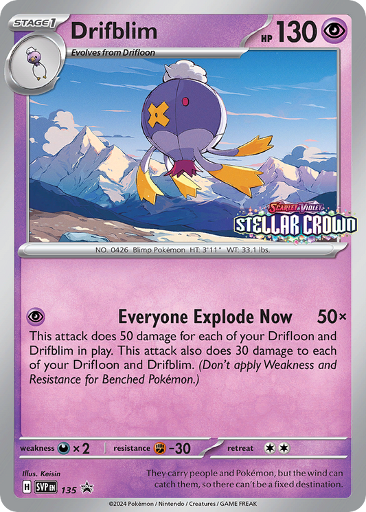 Drifblim - 135/150 - Scarlet & Violet Promos