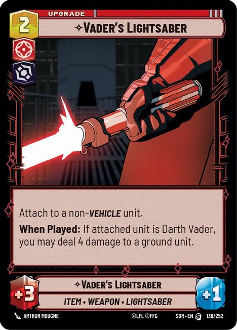 Vader's Lightsaber - SOR - 136 - Special - Normal