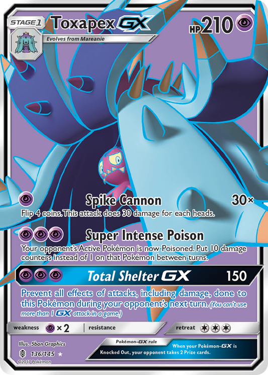 Toxapex-GX - 136/145 - Guardians Rising