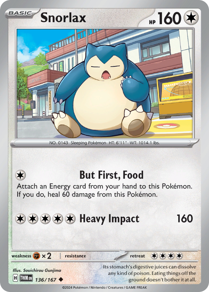 Snorlax - 136/167 - Twilight Masquerade