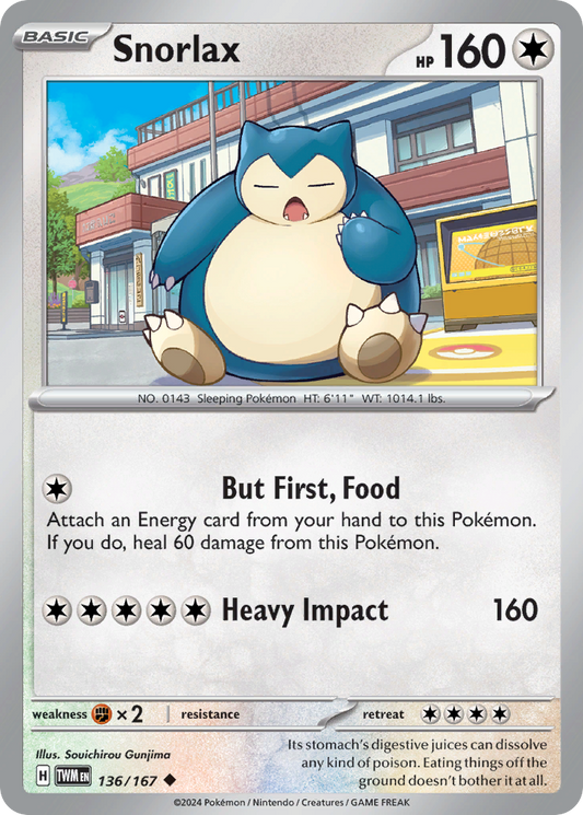 Snorlax - 136/167 - Twilight Masquerade