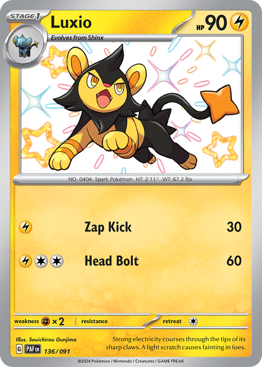 Luxio - 136/91 - Paldean Fates