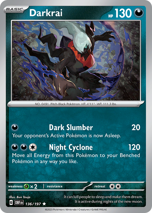 Darkrai - 136/197 - Obsidian Flames