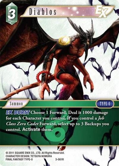 Diablos EX - 3-061R - Rare - Opus III