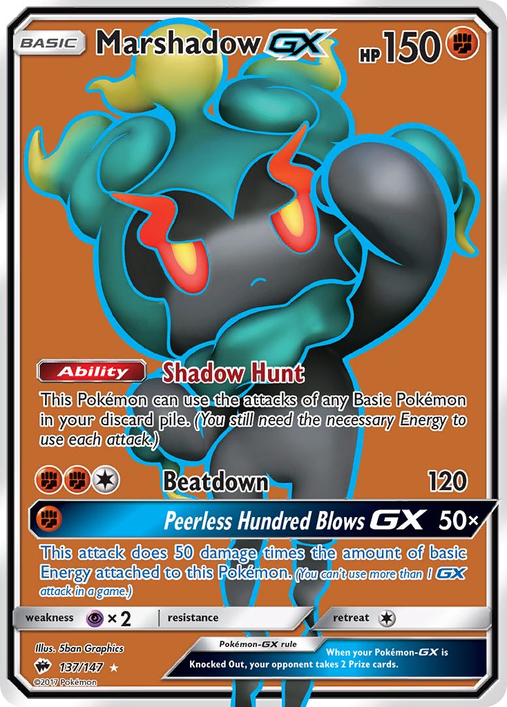 Marshadow-GX - 137/147 - Burning Shadows