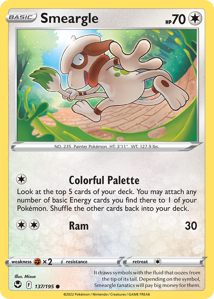 Smeargle - 137/195 - Silver Tempest