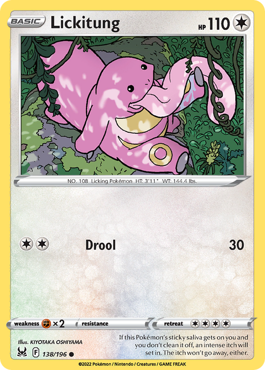 Lickitung - 138/196 - Lost Origin