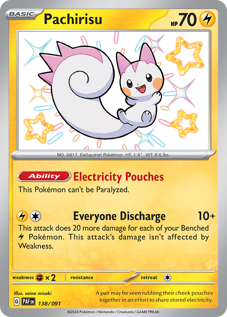 Pachirisu - 138/91 - Paldean Fates