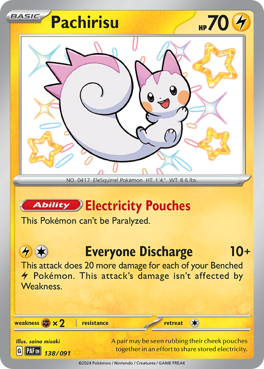 Pachirisu - 138/91 - Paldean Fates