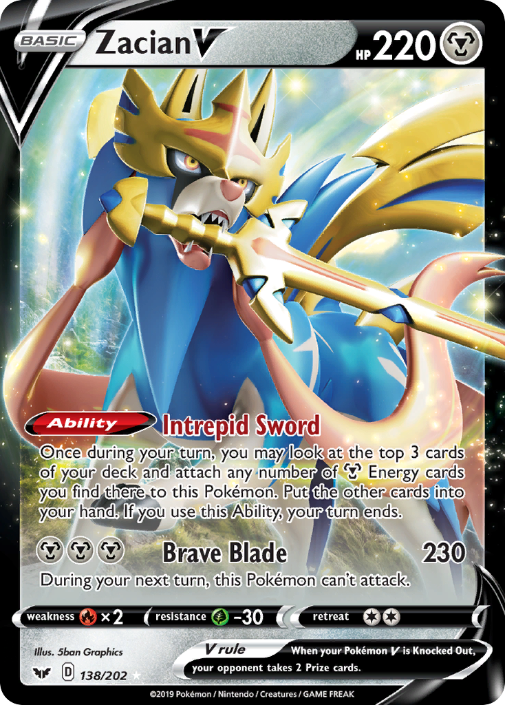 Zacian V - 138/202 - Sword & Shield