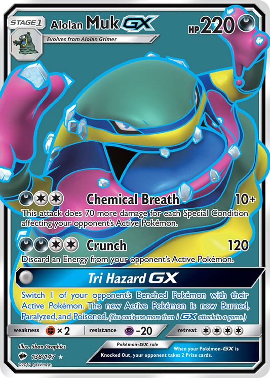 Alolan Muk-GX - 138/147 - Burning Shadows