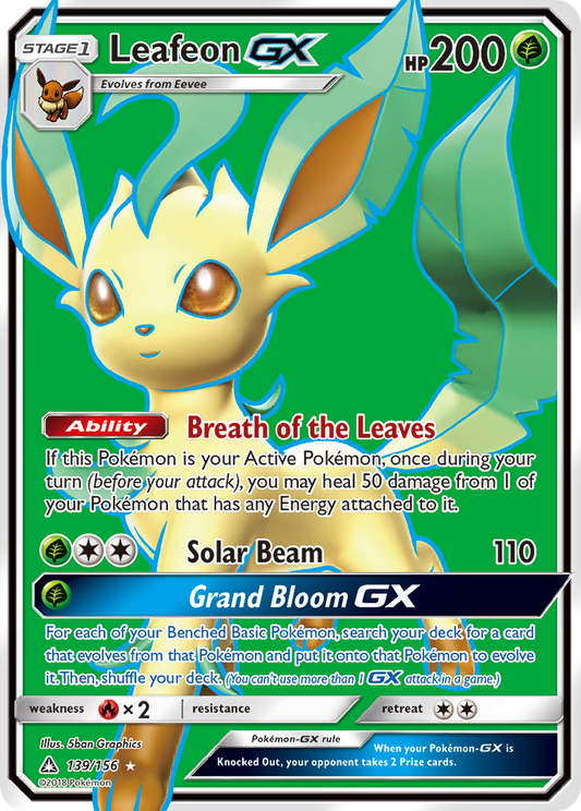 Leafeon-GX - 139/156 - Ultra Prism