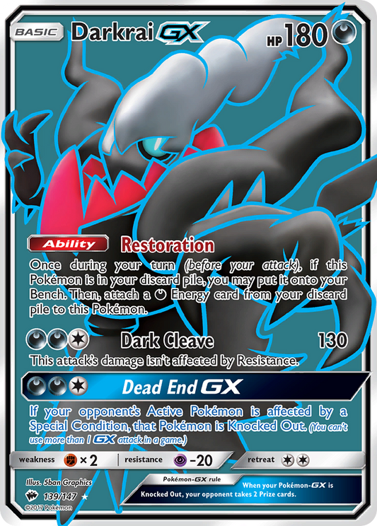 Darkrai-GX - 139/147 - Burning Shadows