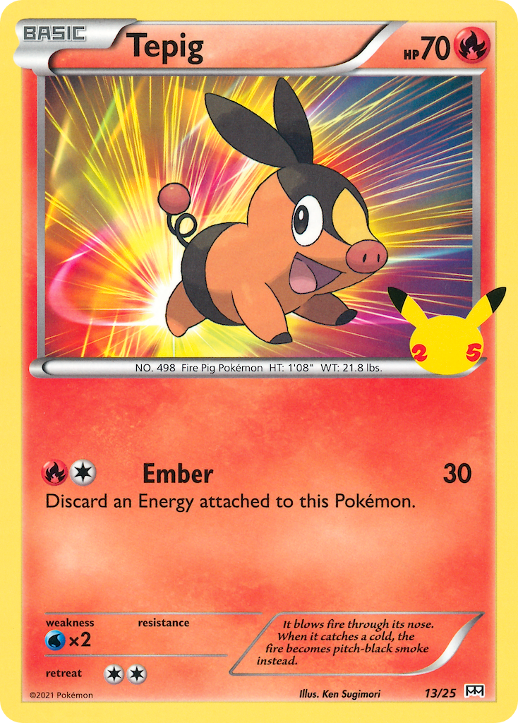 Tepig - 13/25 - McDonald's Collection 2021