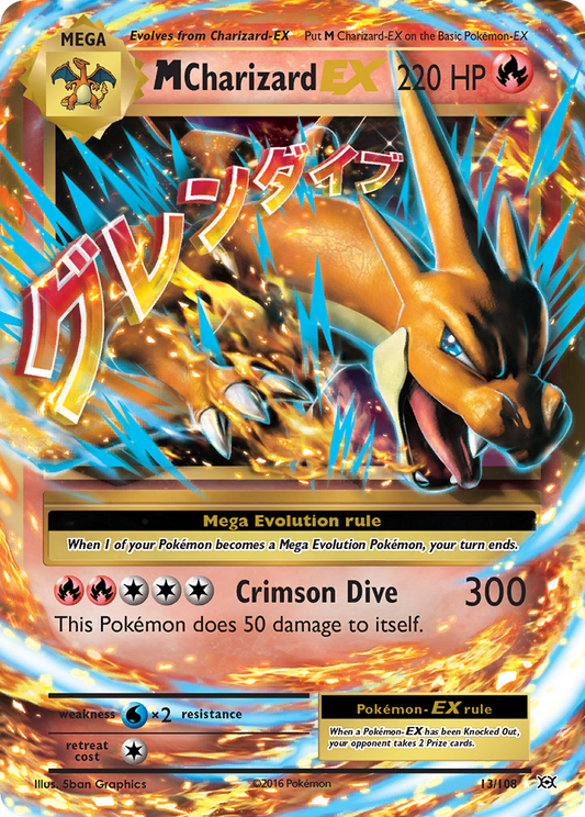 M Charizard-EX - 013/108 - Evolutions