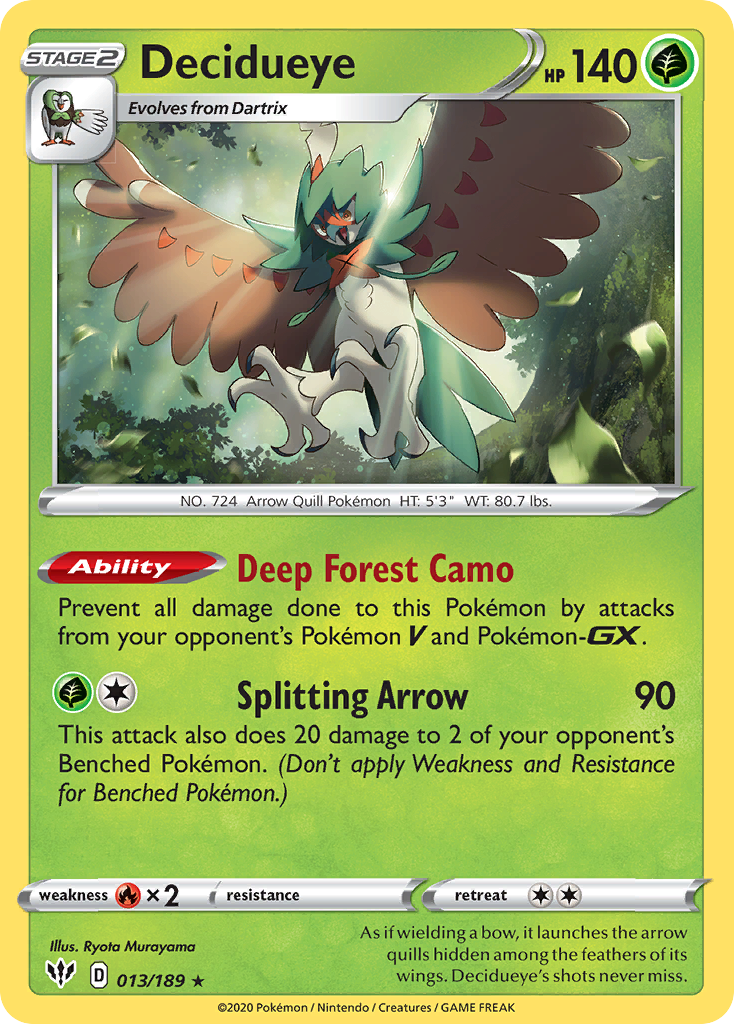 Decidueye - 013/189 - Darkness Ablaze