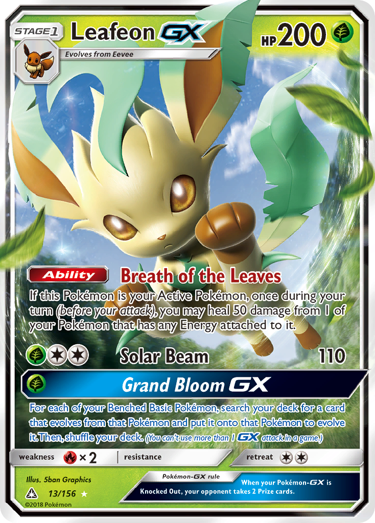 Leafeon-GX - 013/156 - Ultra Prism