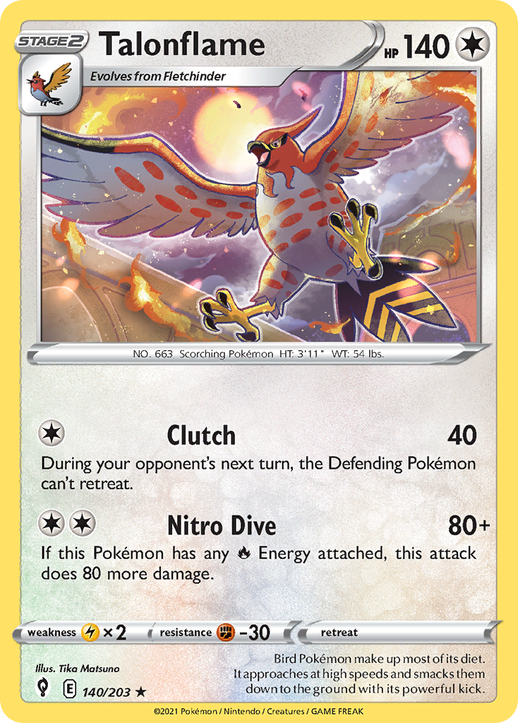 Talonflame - 140/203 - Evolving Skies