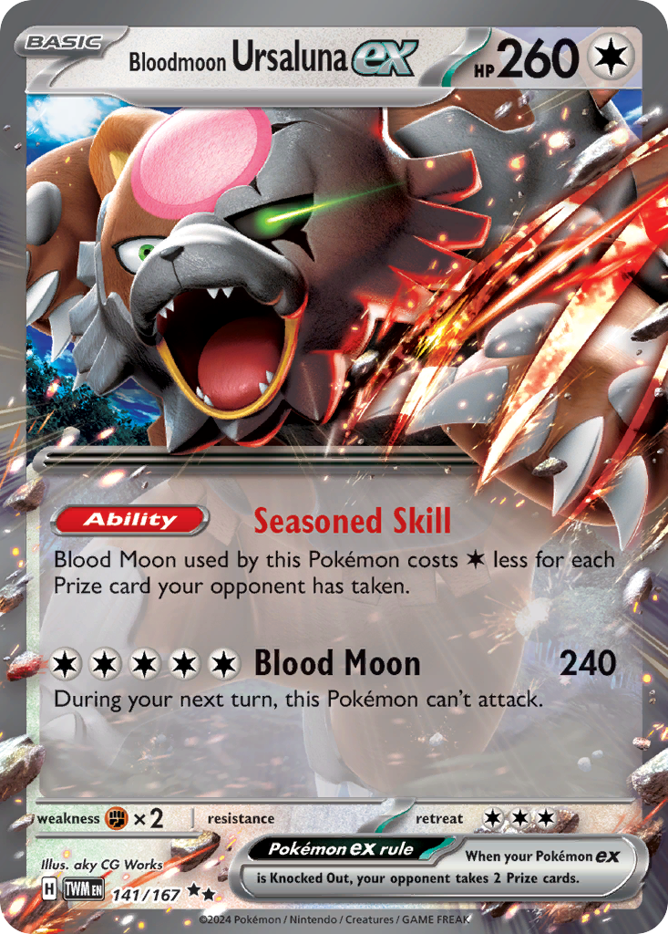 Bloodmoon Ursaluna ex - 141/167 - Twilight Masquerade