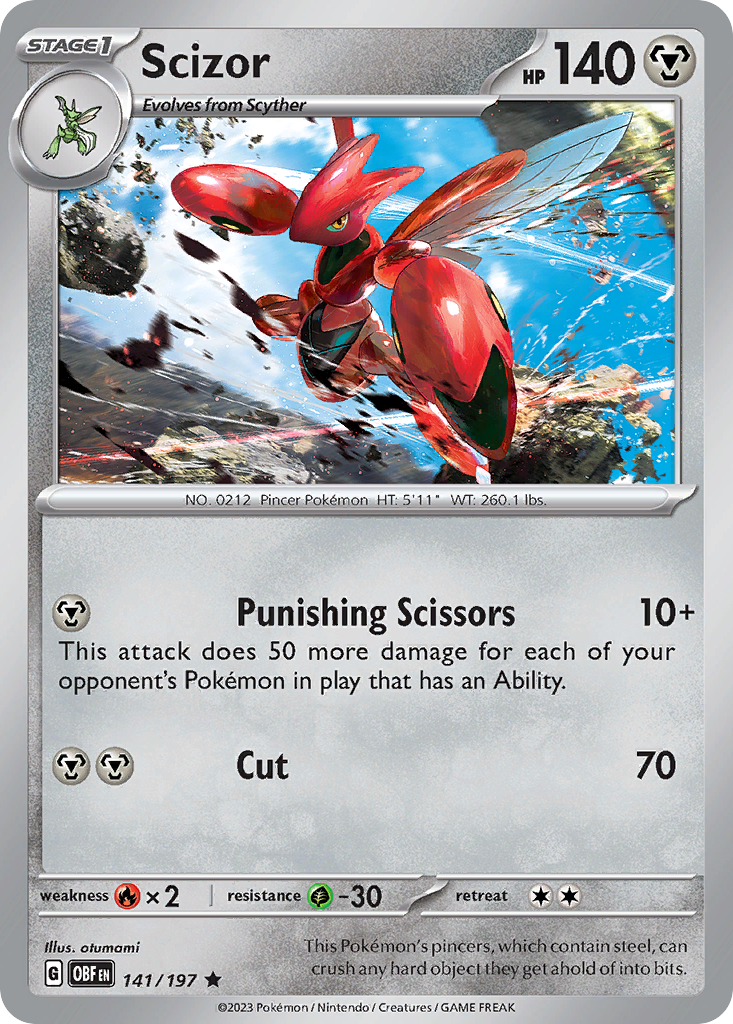 Scizor - 141/197 - Obsidian Flames