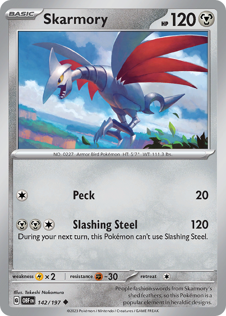 Skarmory - 142/197 - Obsidian Flames