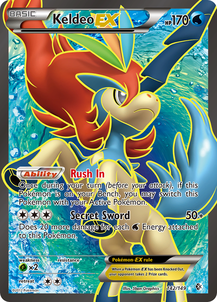 Keldeo-EX - 142/149 - Boundaries Crossed