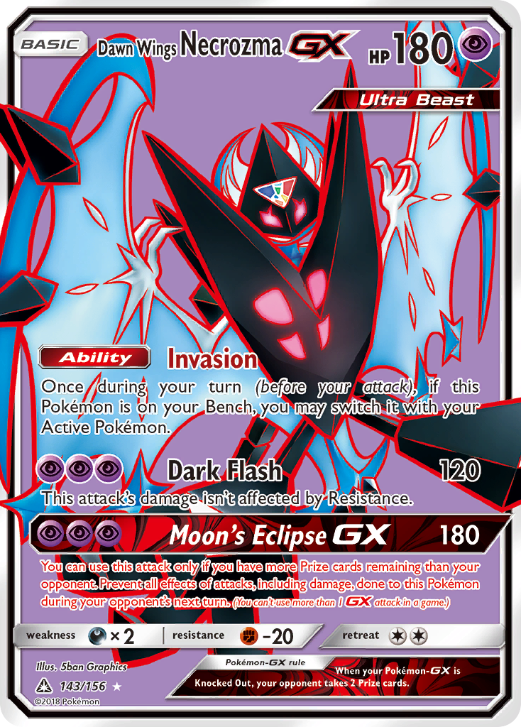 Dawn Wings Necrozma-GX - 143/156 - Ultra Prism