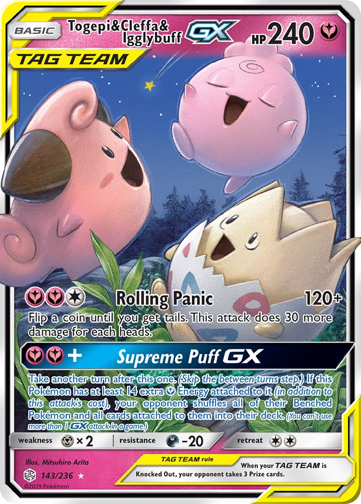 Togepi & Cleffa & Igglybuff-GX - 143/236 - Cosmic Eclipse