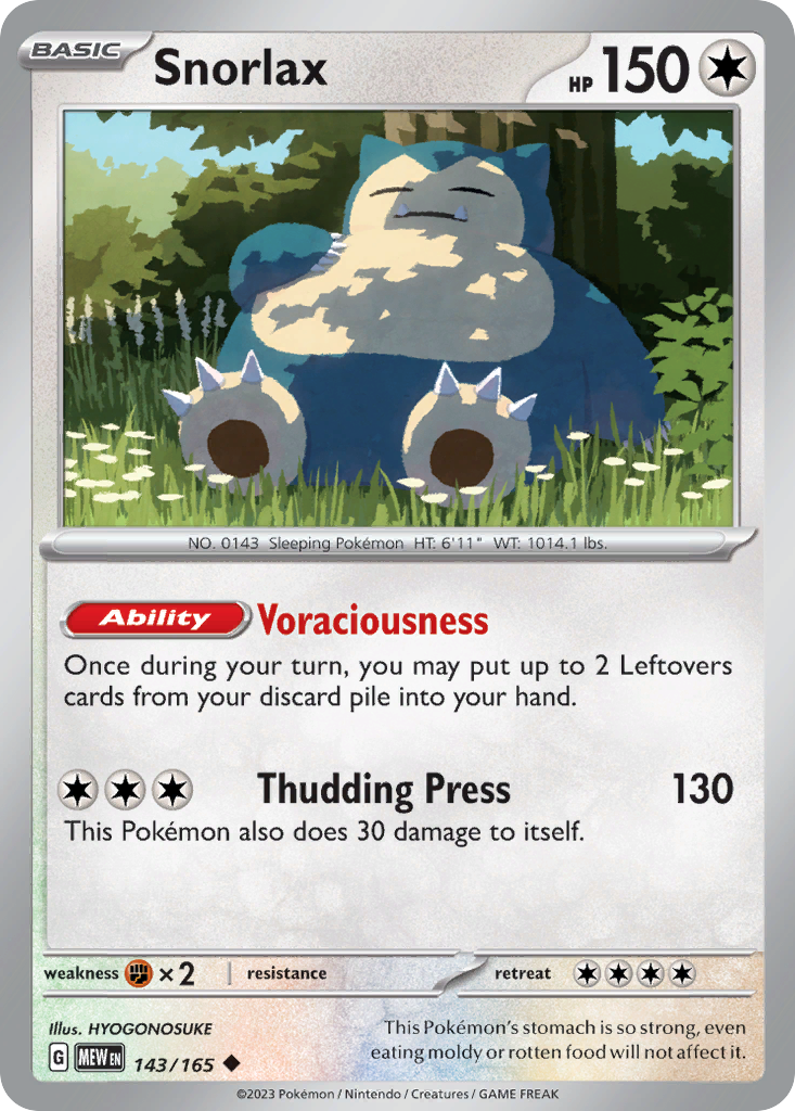 Snorlax - 143/165 - 151