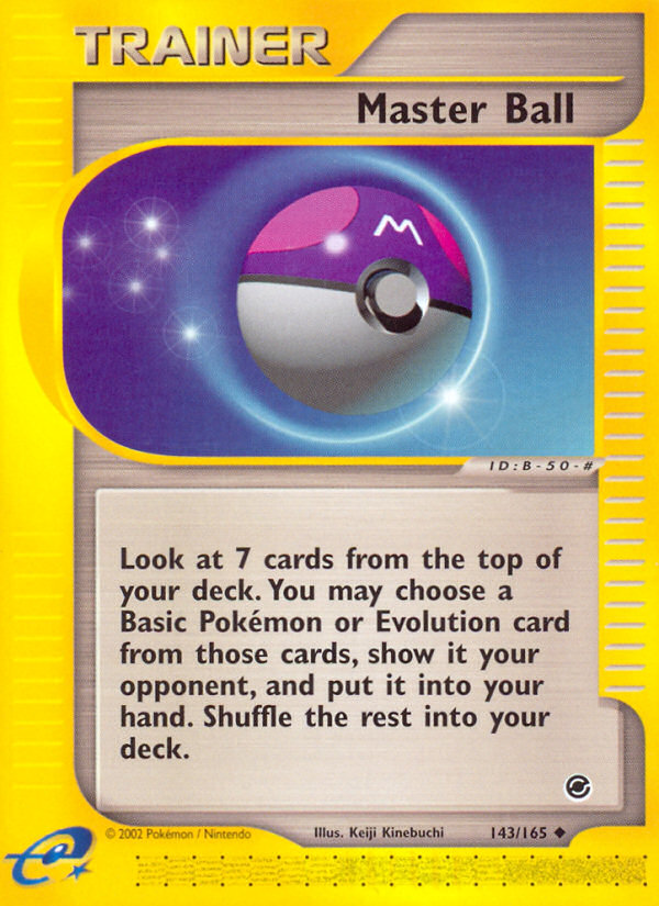 Master Ball - 143/165 - Expedition Base Set