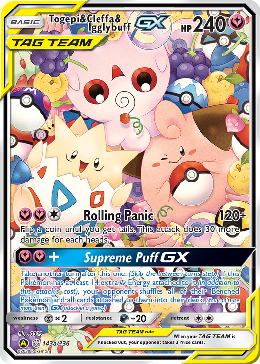 Togepi & Cleffa & Igglybuff-GX - 143a - Cosmic Eclipse