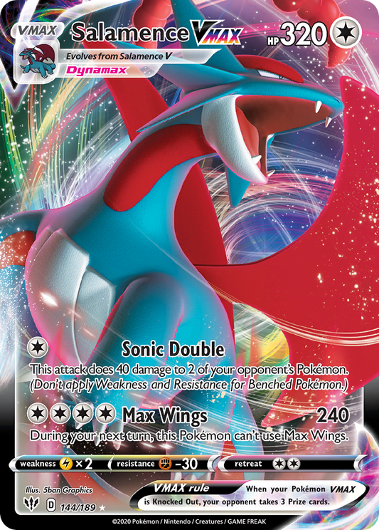 Salamence VMAX - 144/189 - Darkness Ablaze