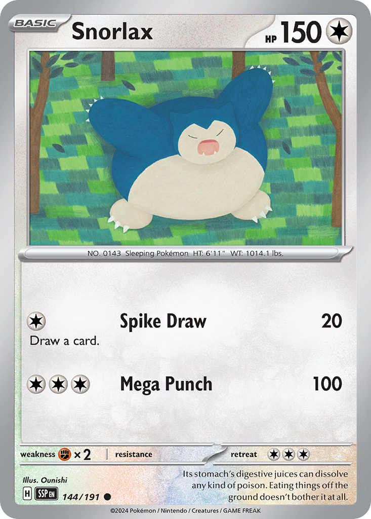 Snorlax - 144/191 - Surging Sparks