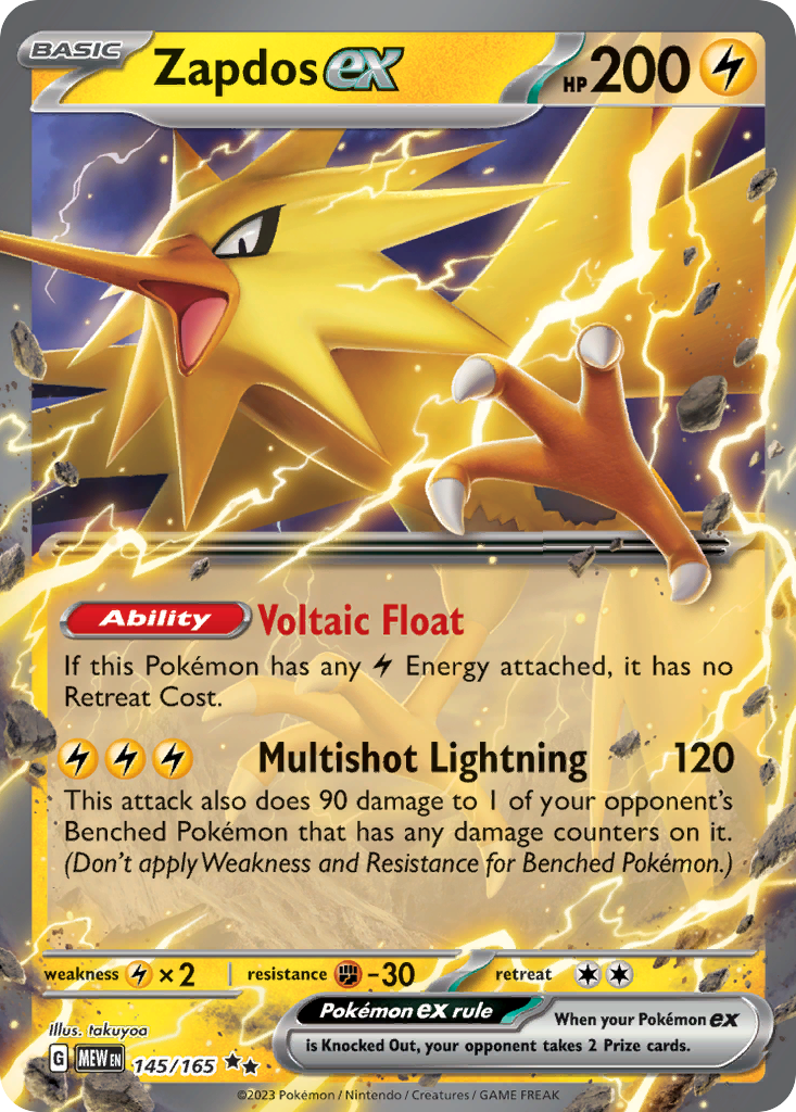 Zapdos ex - 145/165 - 151