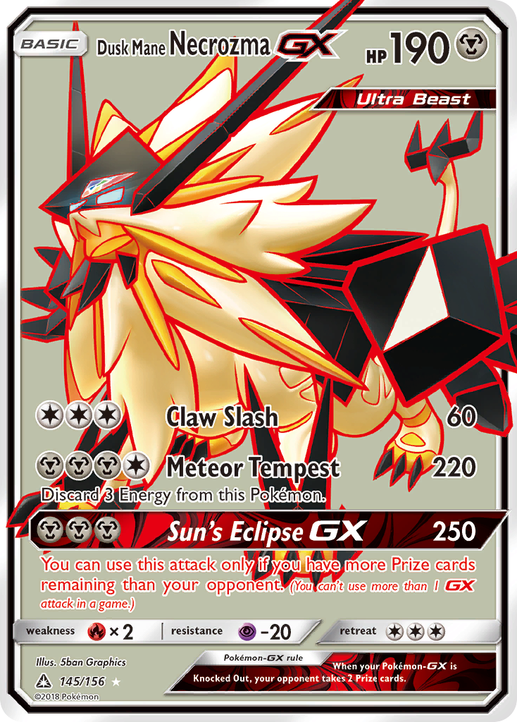 Dusk Mane Necrozma-GX - 145/156 - Ultra Prism