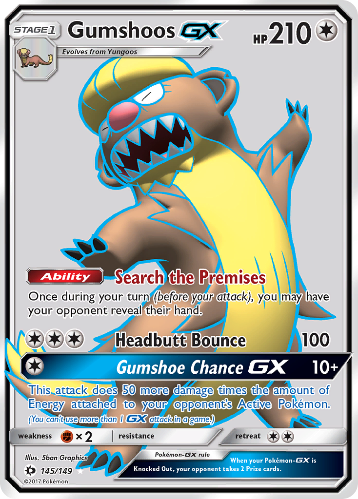 Gumshoos-GX - 145/149 - Sun & Moon