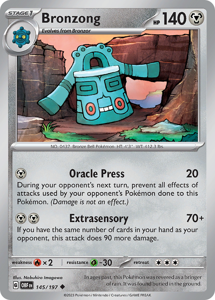 Bronzong - 145/197 - Obsidian Flames