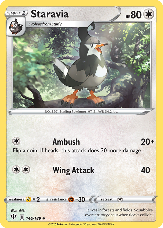 Staravia - 146/189 - Darkness Ablaze