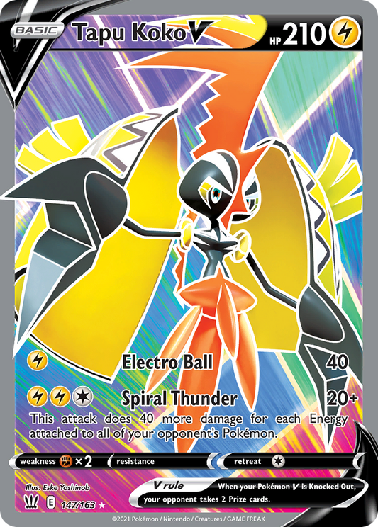 Tapu Koko V - 147/163 - Battle Styles