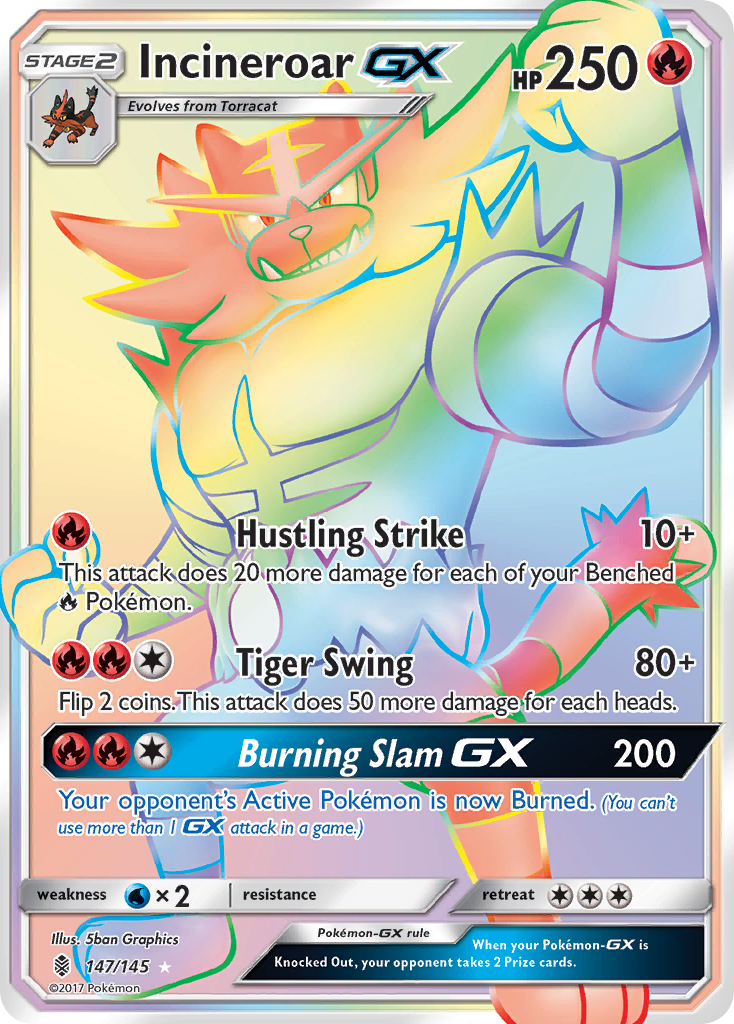 Incineroar-GX - 147/145 - Guardians Rising