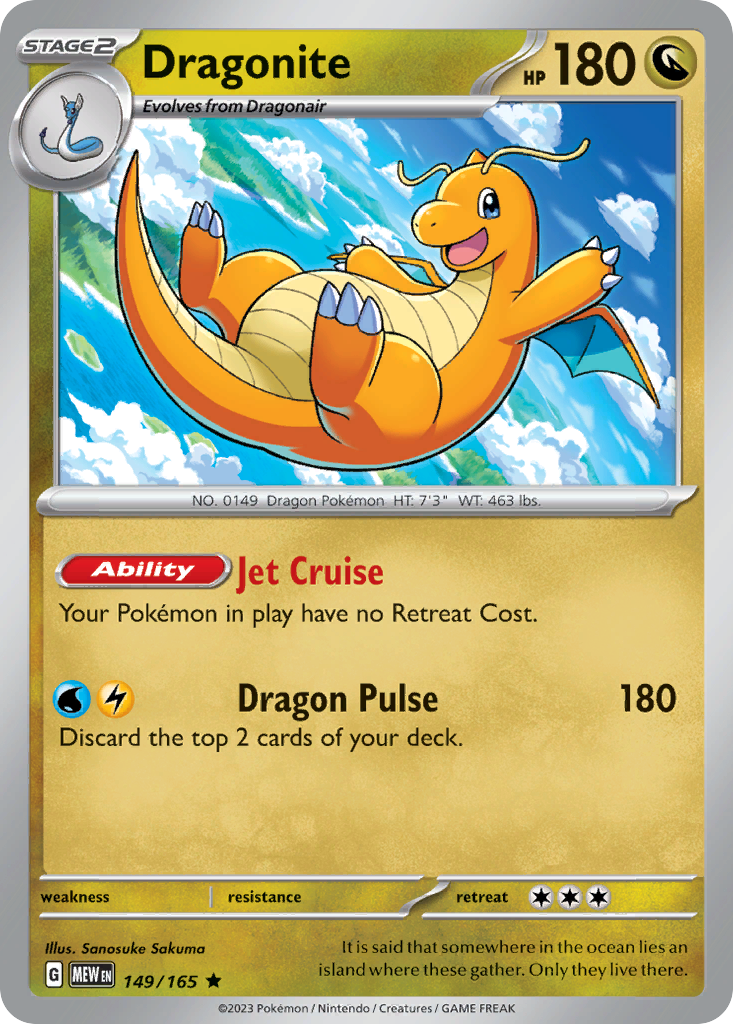 Dragonite - 149/165 - 151